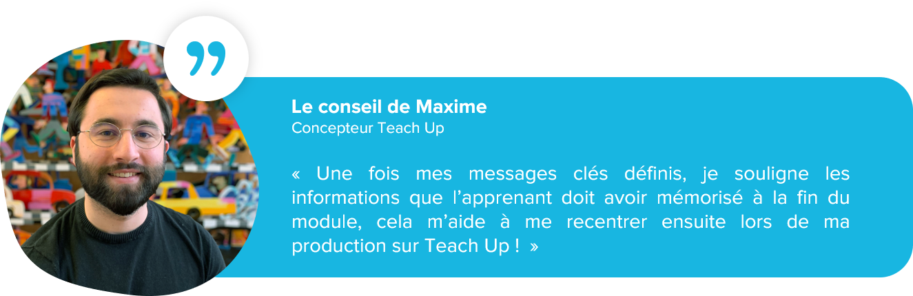 Le conseil de Maxime