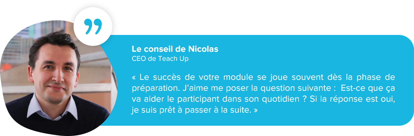 Le conseil de Nicolas