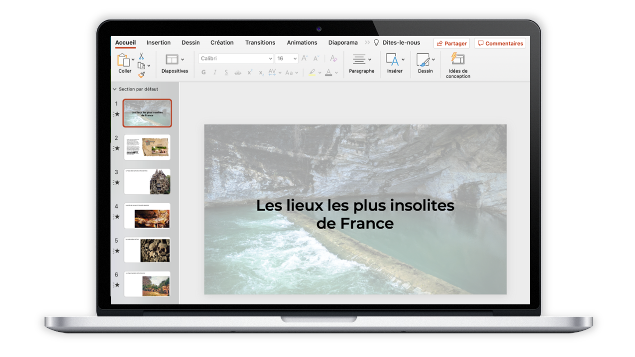 Transformer son Powerpoint