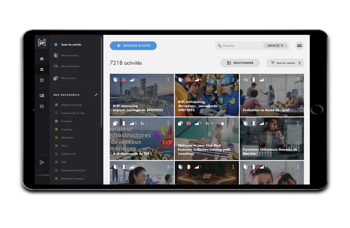 Interface_Auteur_Teach_Up